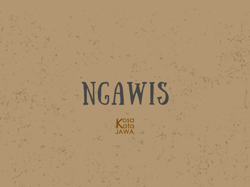 Ngawis artinya