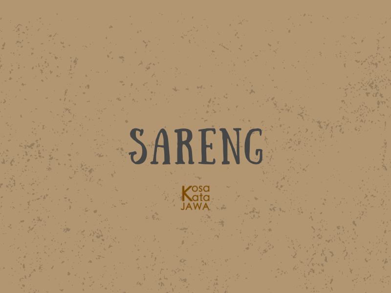 Sareng artinya