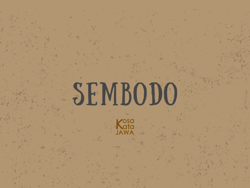 Sembodo artinya