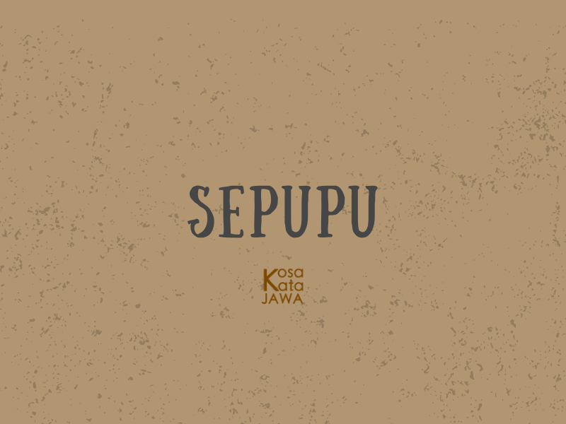 Bahasa jawanya sepupu