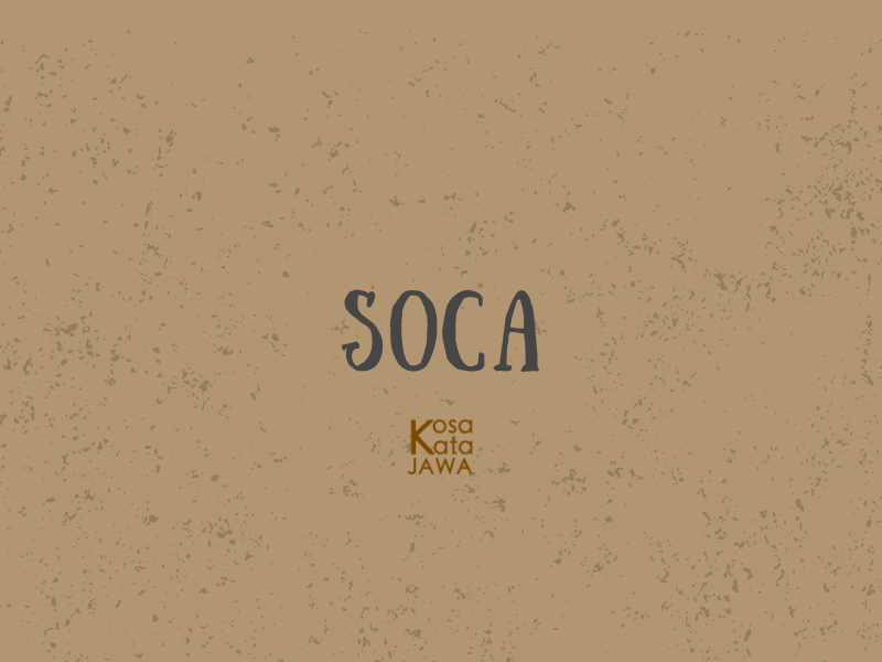 Soca artinya